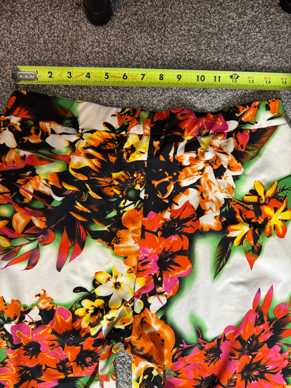 Kate & Mallory Floral Print Women’s Jogger pants - White with Multicolor Bloom - Picture 4 of 7
